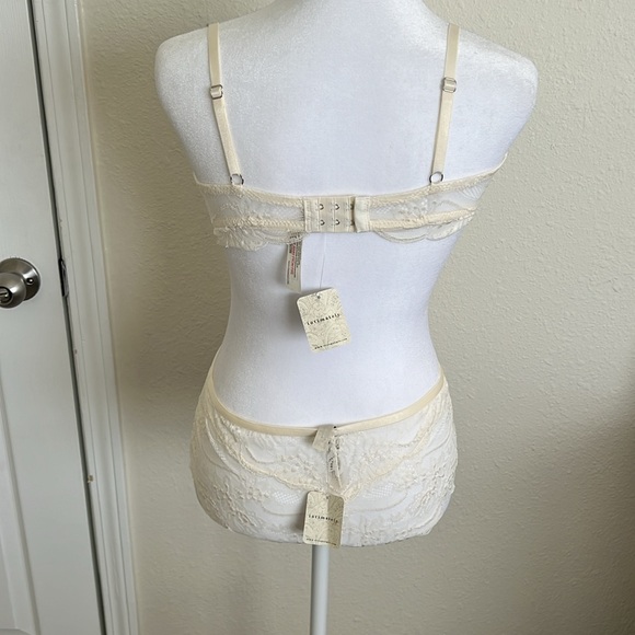 NWT Set Free People Intimately, Last Dance Lace Bralette and Brief size XSmall - Picture 4 of 7
